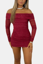 Ilene | Elegante Mini-Glitterjurk Voor Een Avondje Uit