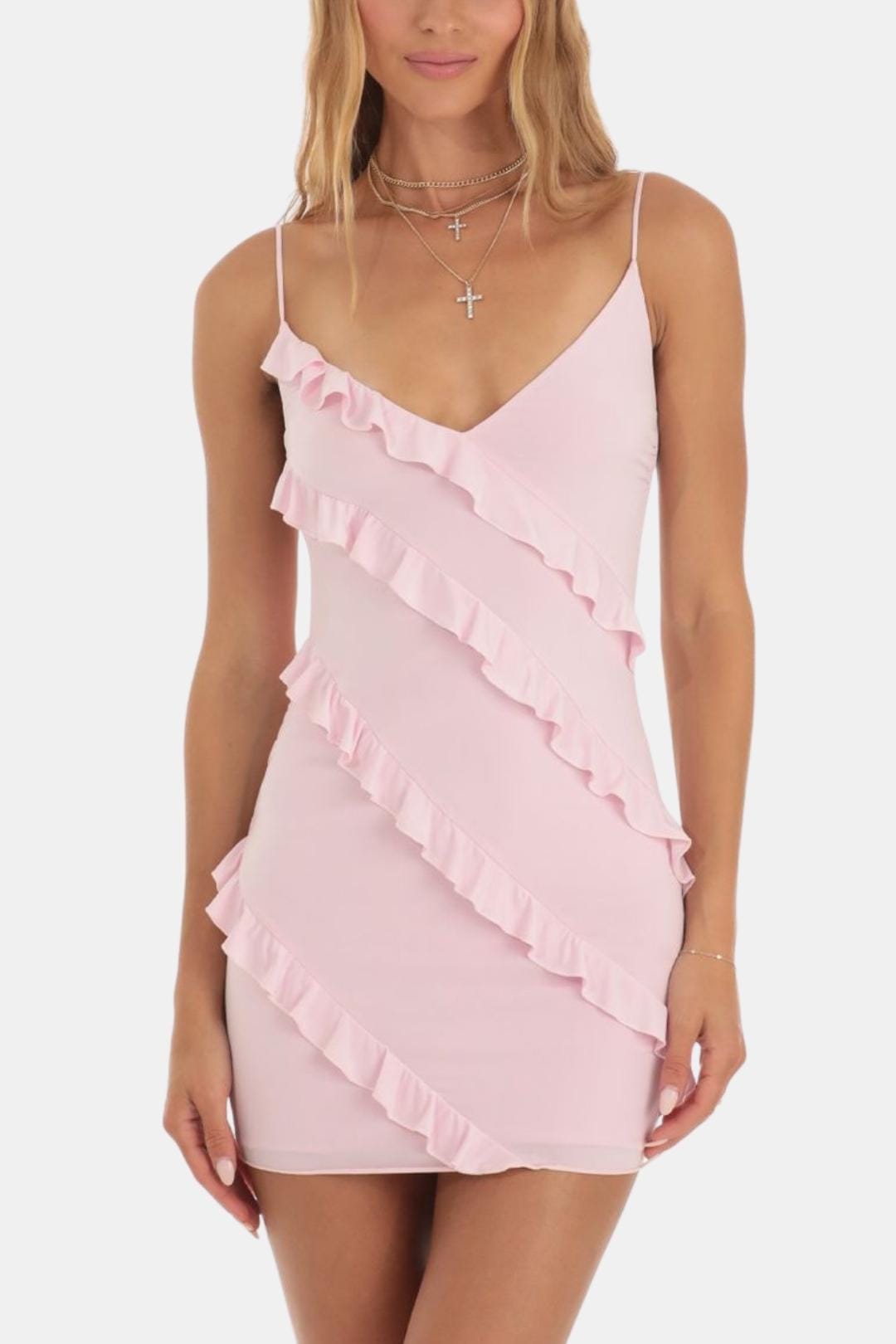 Isadora | Chique Mini-jurk Met laagjes, Casual Outfit