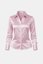 Kathryn | Stijlvol blouse dames top satijn modern