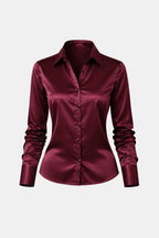 Kathryn | Stijlvol blouse dames top satijn modern