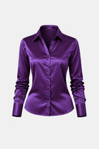 Kathryn | Stijlvol blouse dames top satijn modern