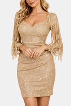 Lorena | Elegant Midi Pailletten Dress Avond Outfit