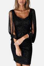 Lorena | Elegant Midi Pailletten Dress Avond Outfit