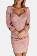 Lorena | Elegant Midi Pailletten Dress Avond Outfit