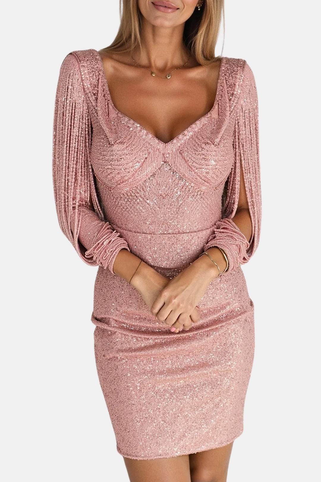 Lorena | Elegant Midi Pailletten Dress Avond Outfit