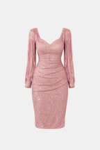 Lorena | Elegant Midi Pailletten Dress Avond Outfit