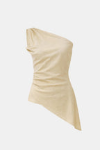 Lysandra | Stijlvol one shoulder top dames luxe minimalistisch