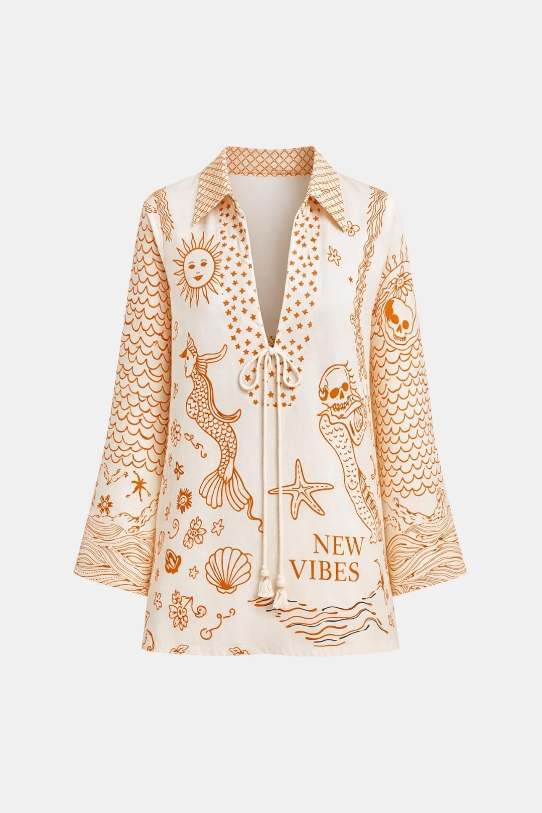 Maeve | Chic blouse dames top print vakantie