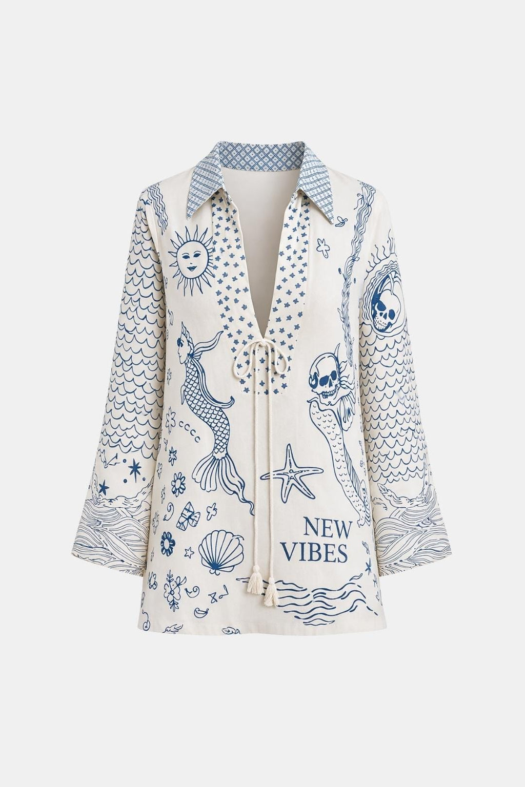 Maeve | Chic blouse dames top print vakantie
