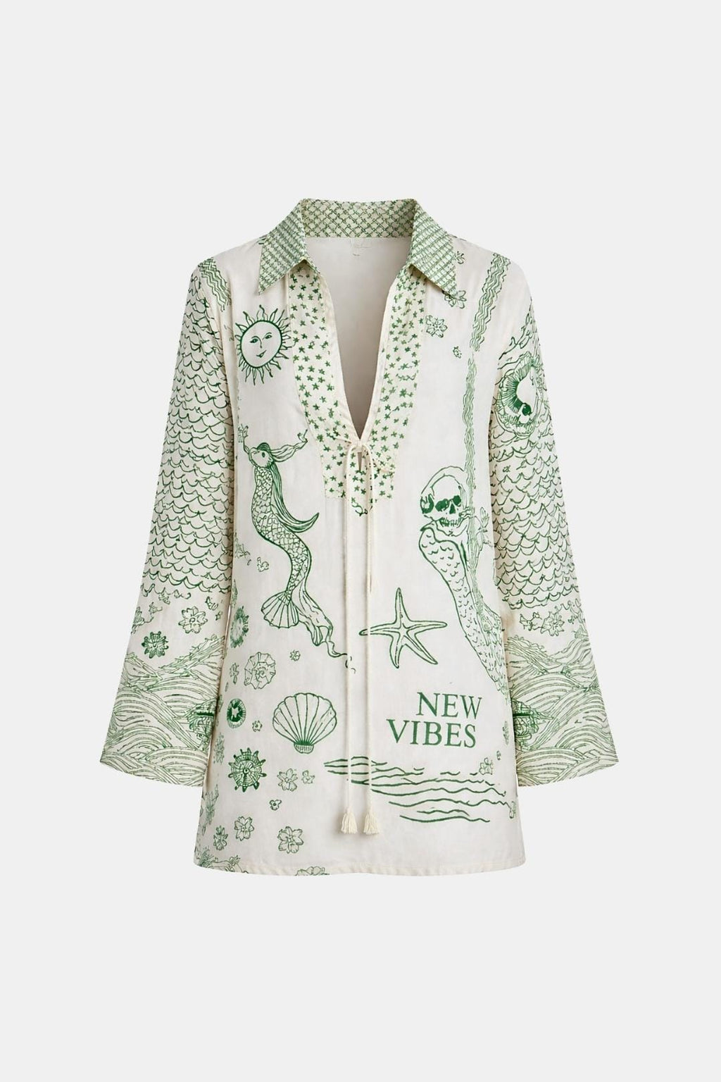 Maeve | Chic blouse dames top print vakantie