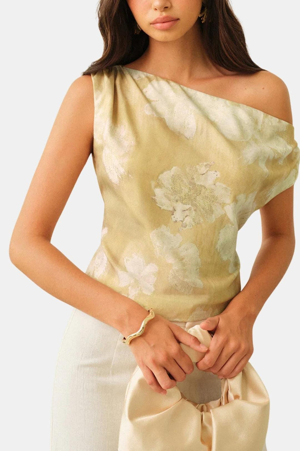 Marixa | Stijlvol One Shoulder Top Dames Zomers Print