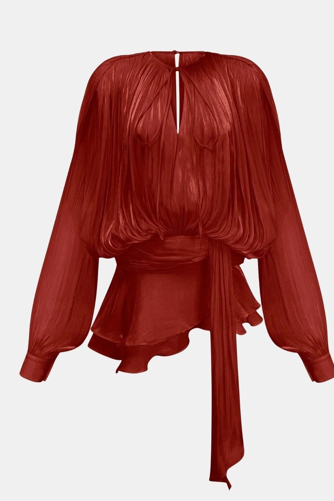 Miora | Luchtig Blouse Jurk Mini Strik Taille