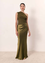 Beatrice | Eén schouder maxi jurk elegant avond