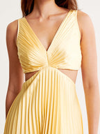 Elle | Elegante maxi jurk v-hals modern chic avond