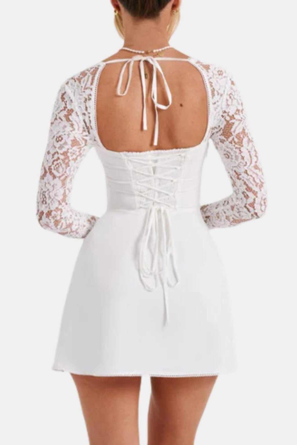 Orelia | Elegante mini-kanten jurk – feestelijke outfit