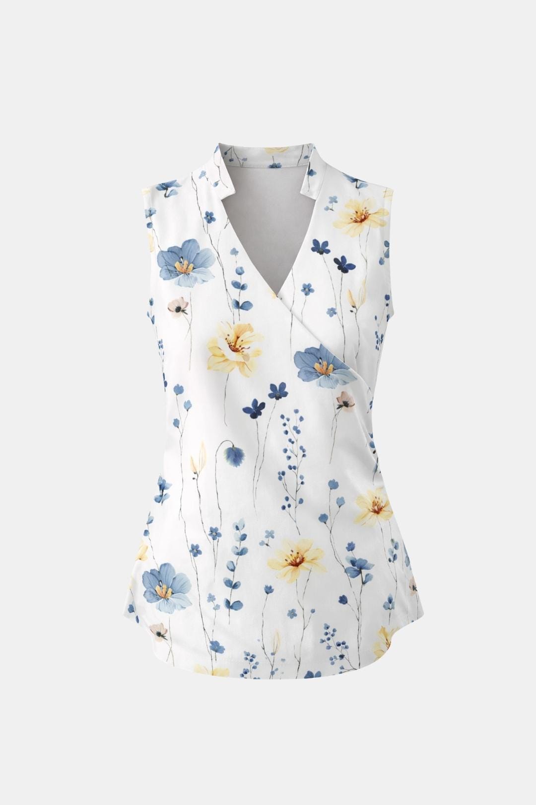 Peggy | Elegant mouwloze blouse dames top zakelijk
