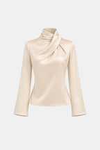 Ravella | Elegant blouse dames top col gedrapeerd