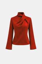 Ravella | Elegant blouse dames top col gedrapeerd