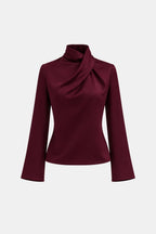 Ravella | Elegant blouse dames top col gedrapeerd