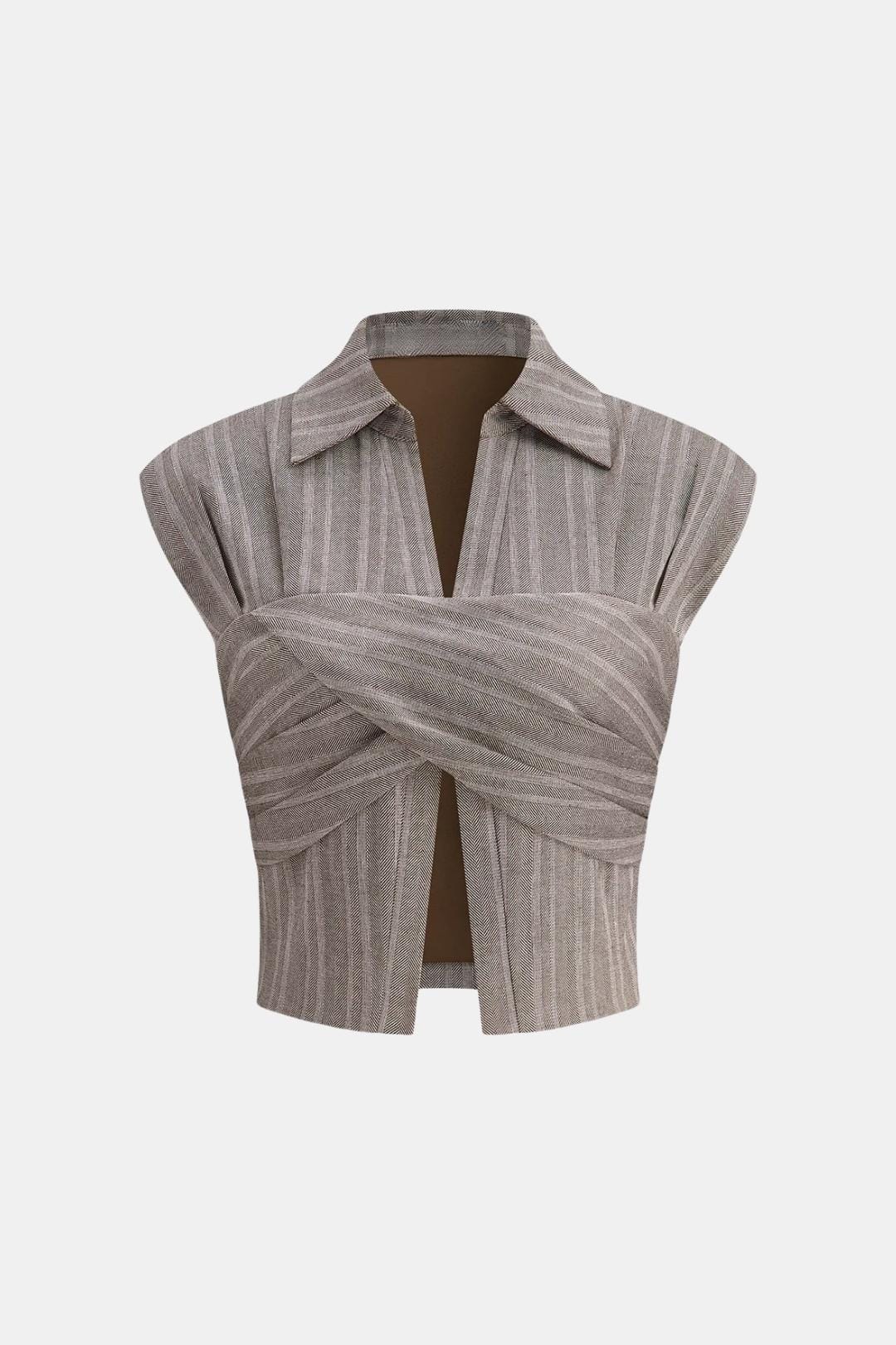 Saelia | Elegant Blouse Dames Top Overslag Stijlvol
