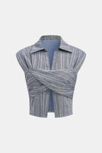 Saelia | Elegant Blouse Dames Top Overslag Stijlvol