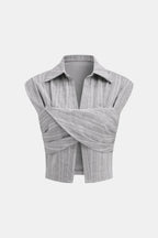 Saelia | Elegant Blouse Dames Top Overslag Stijlvol