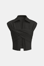 Saelia | Elegant Blouse Dames Top Overslag Stijlvol