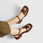 Deliane | Elegant platte sandalen dames bandjes schoenen