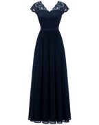 Diane | Elegante kanten maxi jurk bruiloft avond