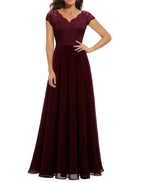 Diane | Elegante kanten maxi jurk bruiloft avond
