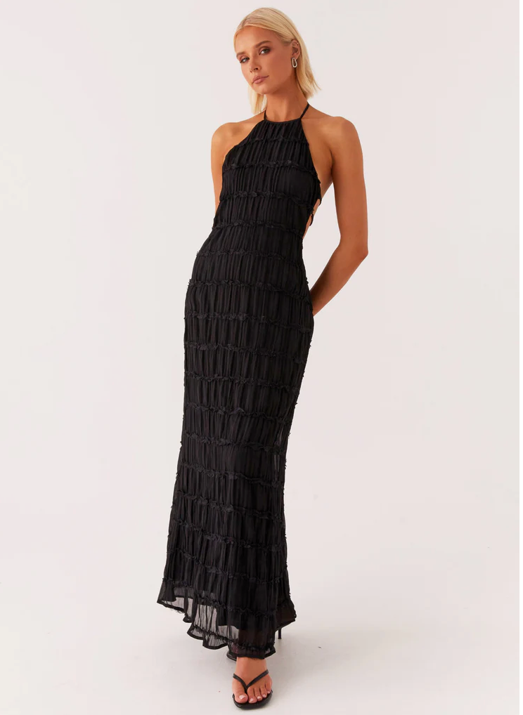 Jolene | Elegante halter maxi jurk zomers bruiloft