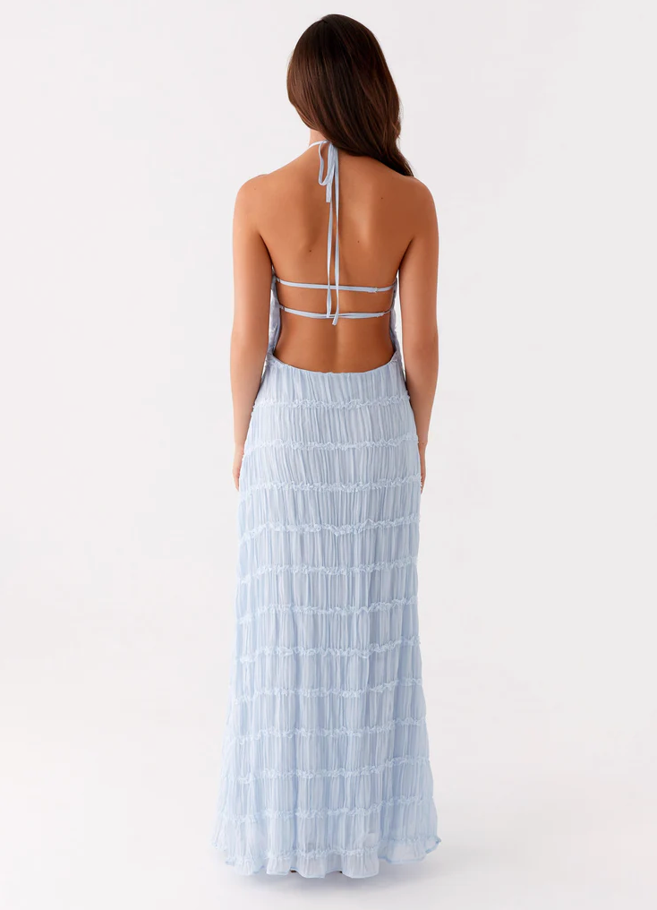 Jolene | Elegante halter maxi jurk zomers bruiloft