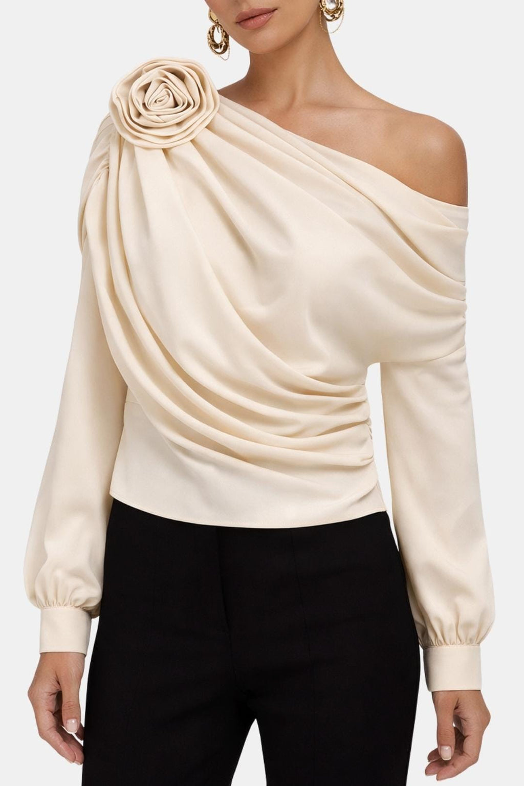 Selina | Elegant Off Shoulder Blouse Dames Top Chic