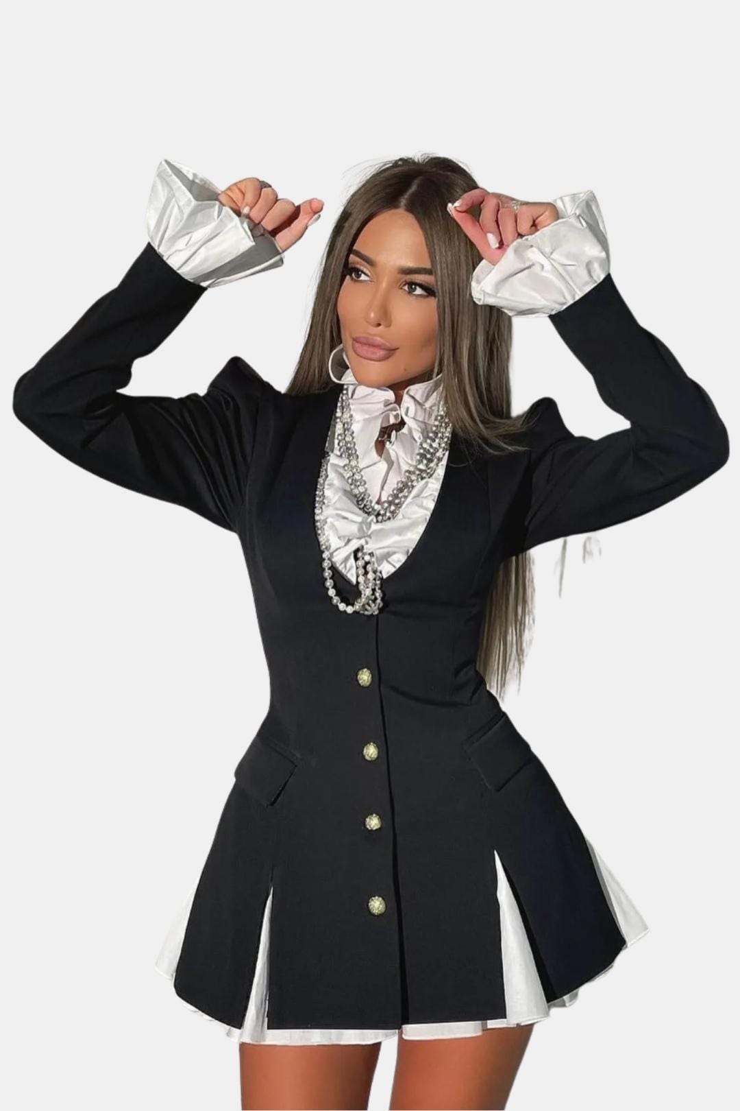 Selvanna | Stijlvol Mini Blazer Dress Uitgaan Look