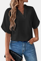 Serenya | Comfortabel blouse dames top v hals casual