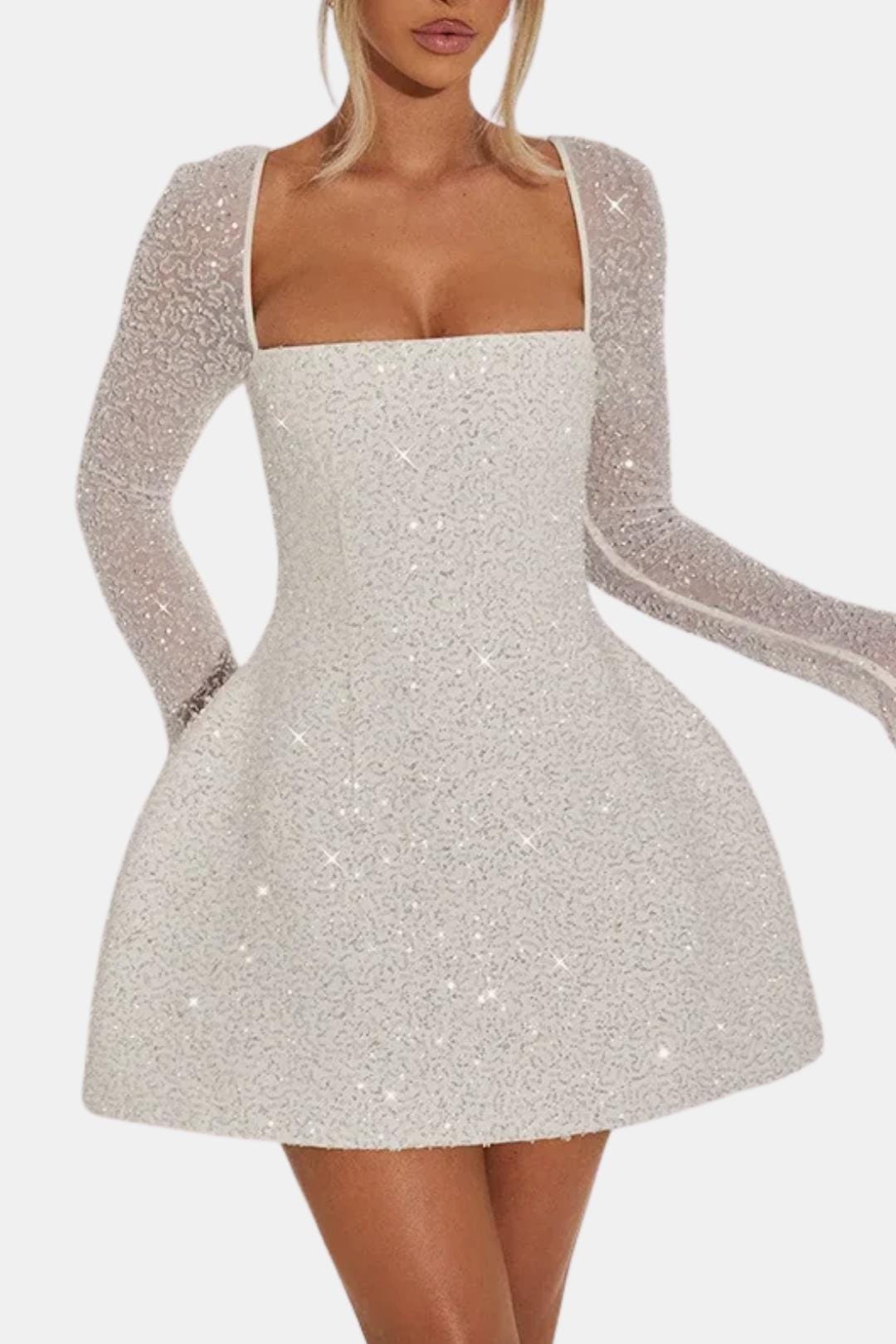 Sevyn | Elegante mini-corsetjurk met glitters