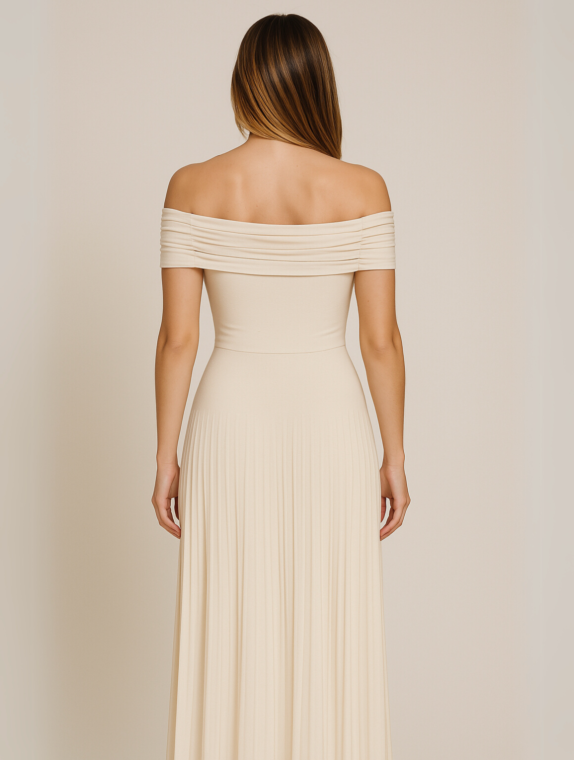 Arden | Plissé maxi jurk elegant bruiloft