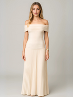 Arden | Plissé maxi jurk elegant bruiloft