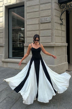 Faye | Kanten maxi jurk paneelsnit elegant bruiloft