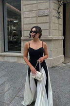 Faye | Kanten maxi jurk paneelsnit elegant bruiloft