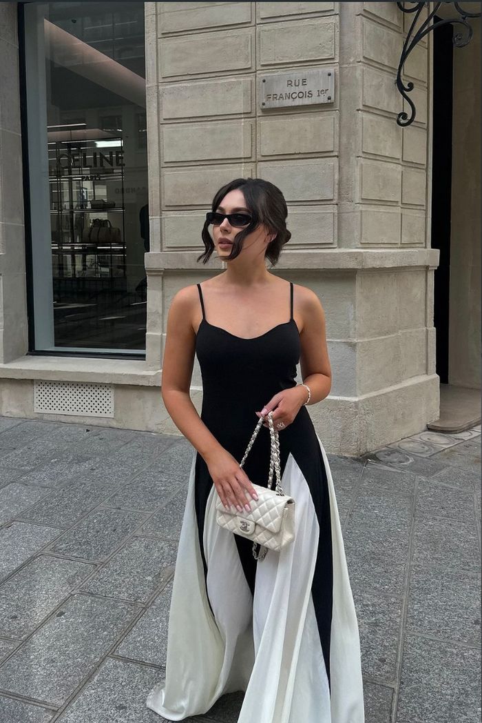 Faye | Kanten maxi jurk paneelsnit elegant bruiloft