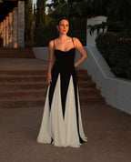 Faye | Kanten maxi jurk paneelsnit elegant bruiloft