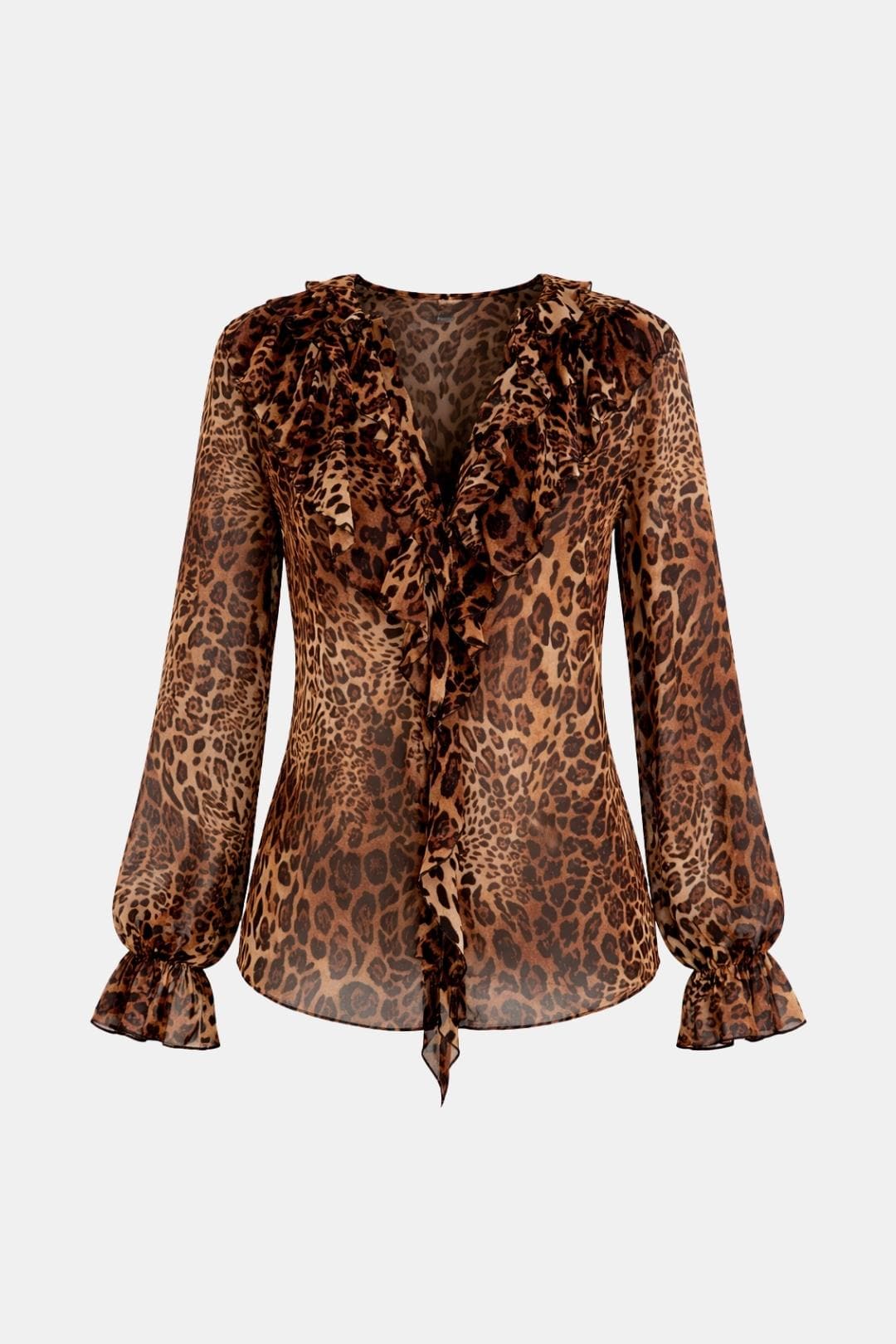 Zanira | Opvallend blouse dames top luipaard print