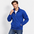 Men's High Neck Zip-Up Jacket – Casual Athletic Fall & Winter Coat