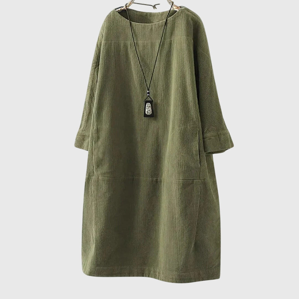Grace | zachte losvallende midi jurk casual