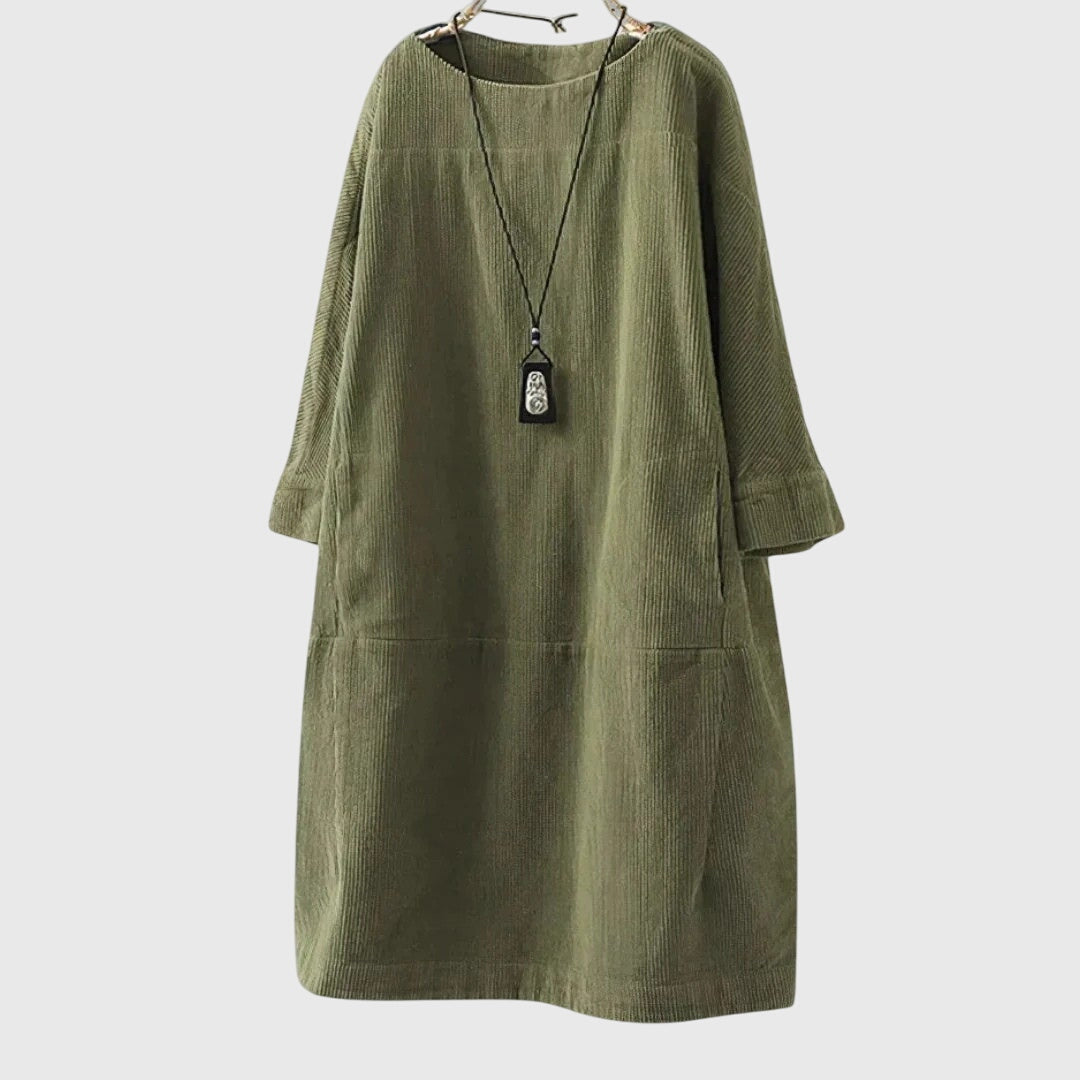 Grace | zachte losvallende midi jurk casual