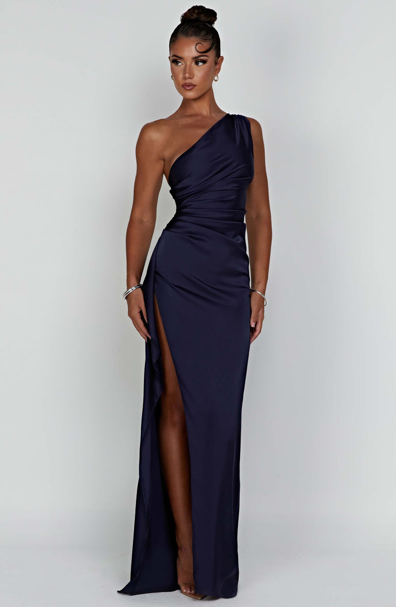 Celeste | Satijnen één schouder bodycon jurk elegant