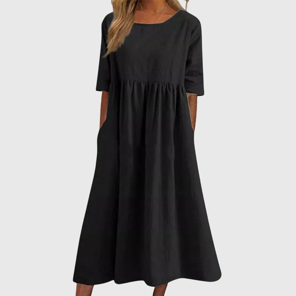 Haisley | relaxed simpel midi jurk casual