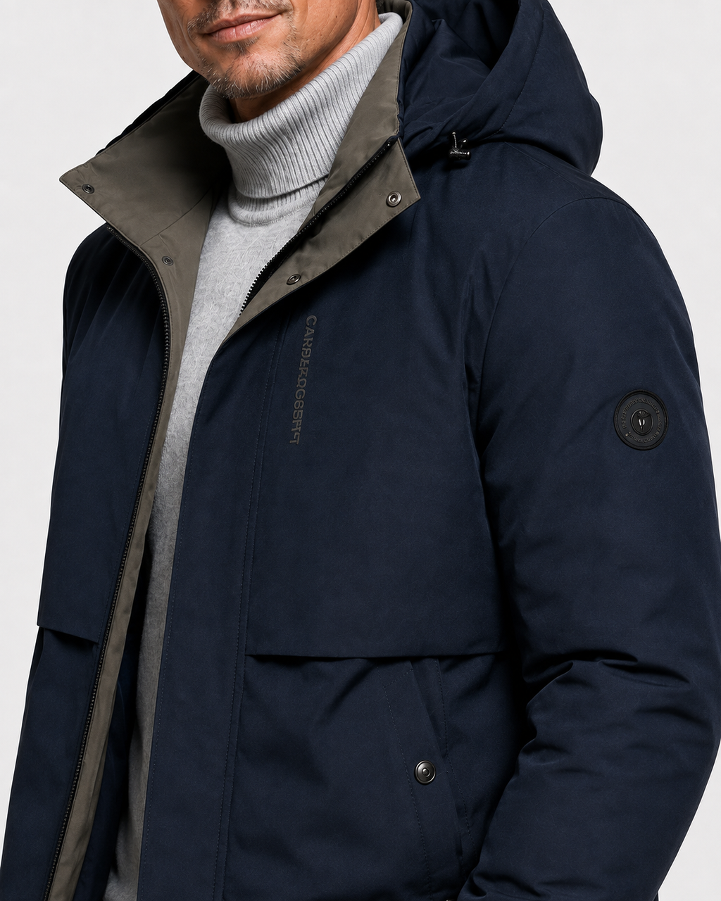 Men’s Italian-Inspired Hooded Jacket – Warm Slim-Fit Business Casual Coat