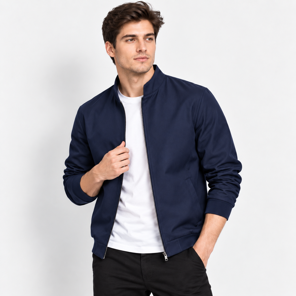 Men’s Business Casual Baseball Jacket